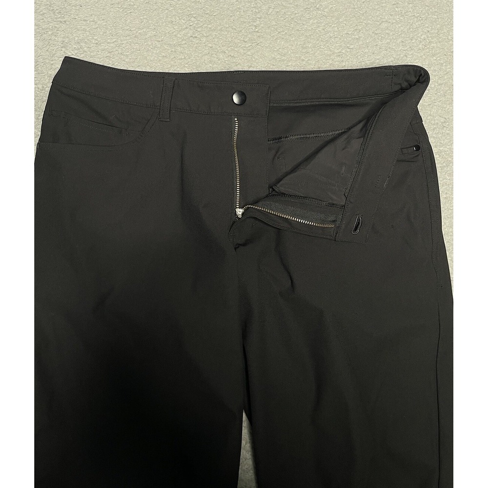 Lululemon ABC Chino Pants Mens 32 Stretch Athletic Black Slim‎ Fit - Picture 2 of 14